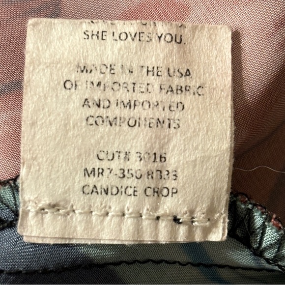 Show Me Your Mumu Candice Crop Top Floral Ruffle Print Woman’s Sz L - Picture 8 of 14